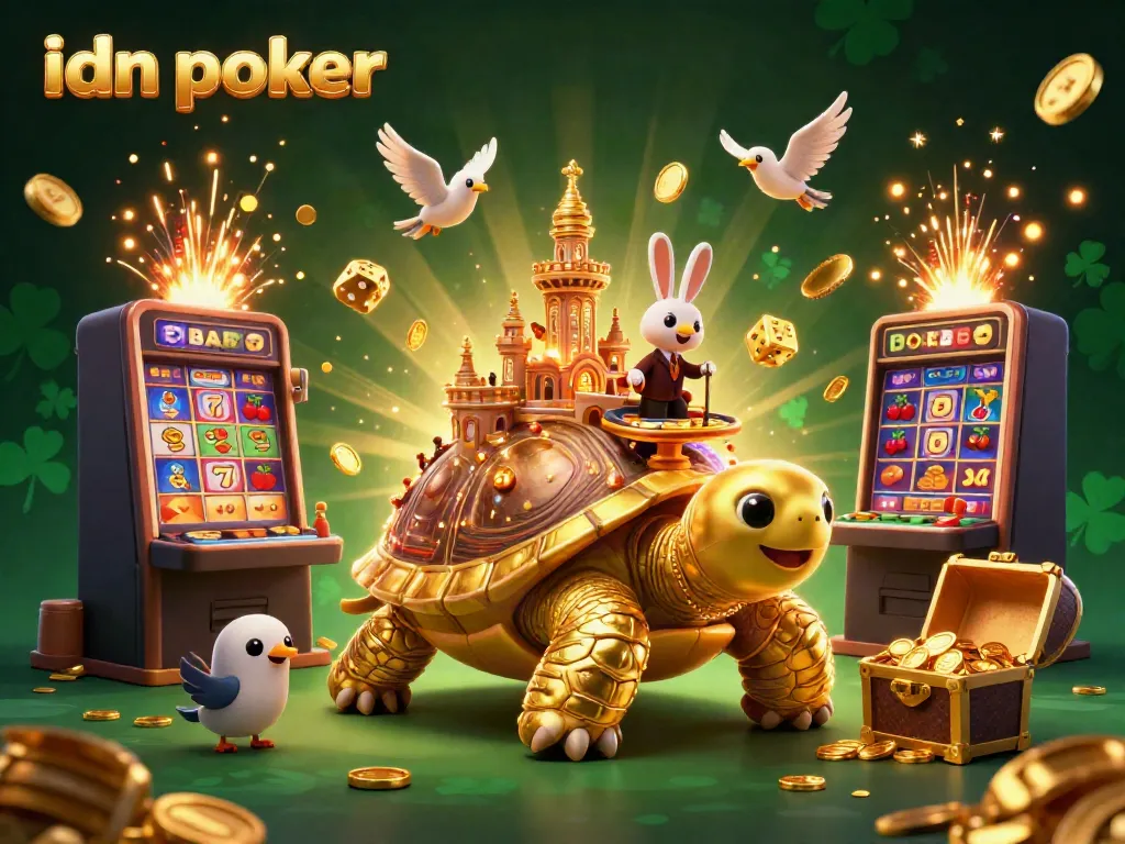 Permainan idn poker yang mendebarkan dengan banyak elemen eksotis, termasuk dealer dan jackpot uang.
