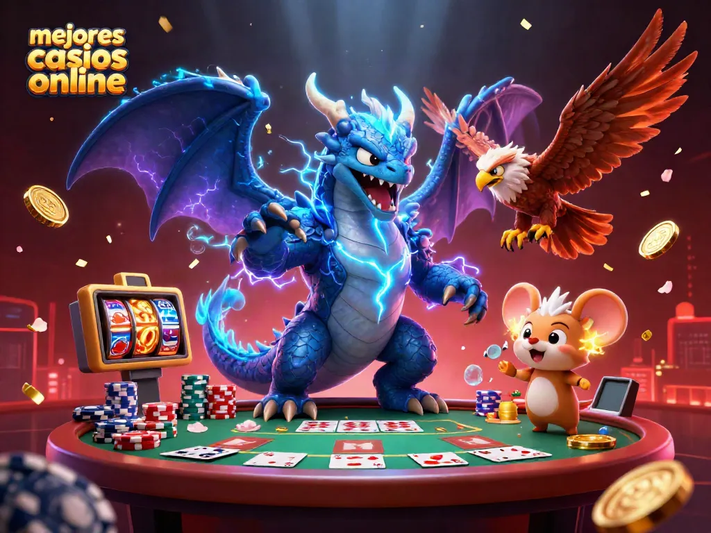 Visualiza los mejores casinos online con acción vibrante y mesas de póker animadas.