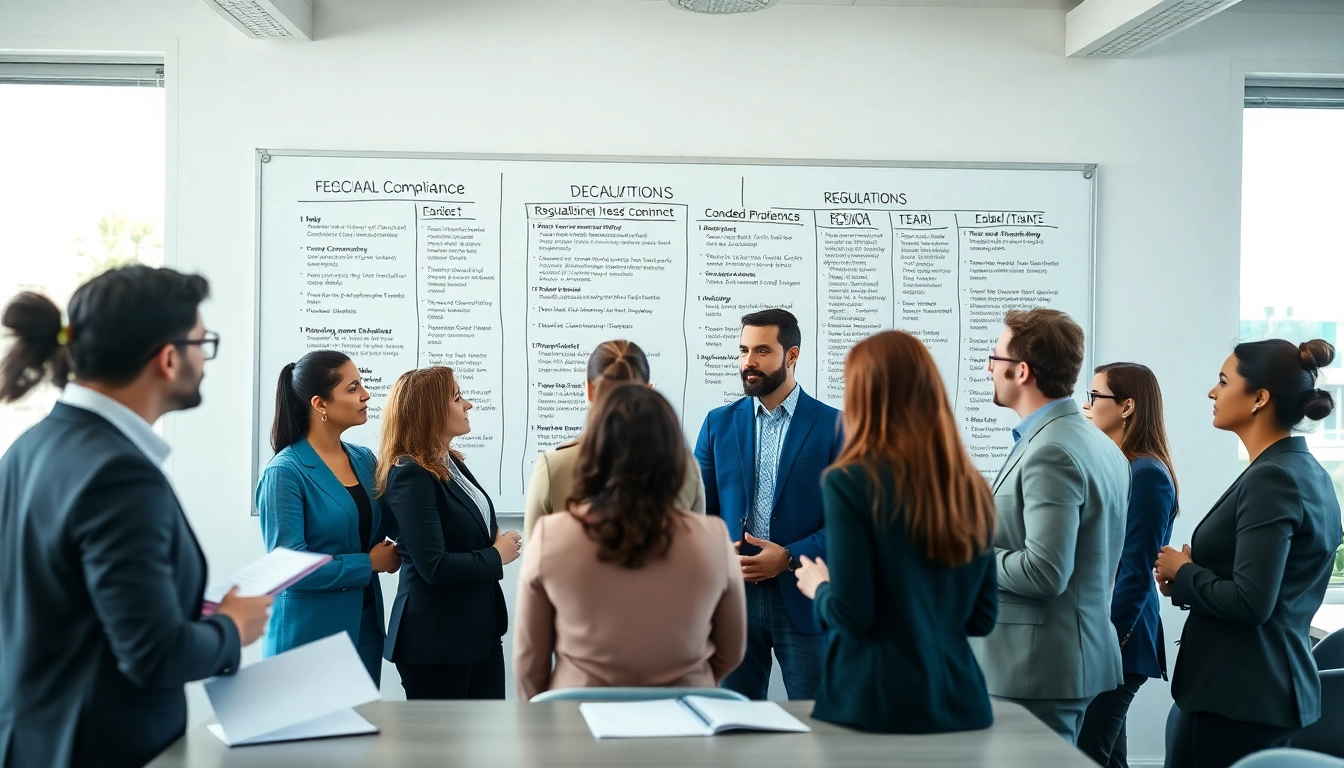 Focus on FCPA/DCAA/Flowdown/ITAR/EAR compliance with diverse professionals collaborating effectively.