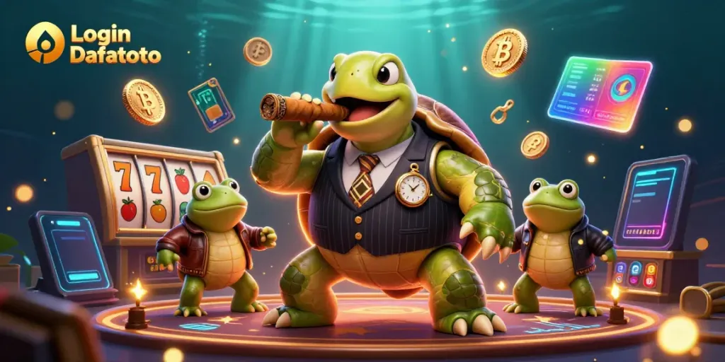Login Dafatoto dengan permainan slot yang menarik dan berbagai elemen kasino online.