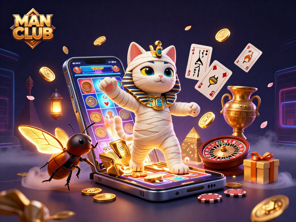 Join the MAN CLUB as the mummy cat and companions unveil thrilling casino adventures.