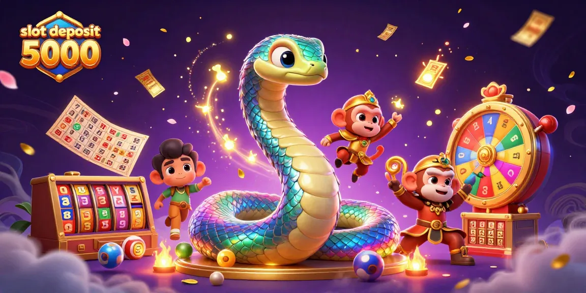 Play and win at slot deposit 5000 with vibrant game elements and magical visuals.