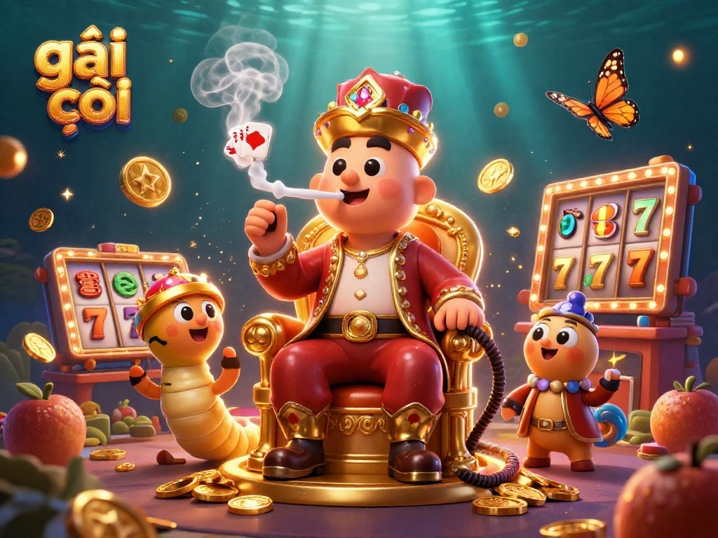 Hình ảnh gái gọi tham gia trò chơi kéo máy đánh bạc với không gian sôi nổi đầy màu sắc