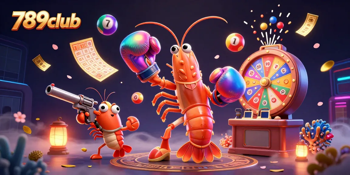 Engage in thrilling games at 789club with vibrant lottery balls and dynamic prize elements.