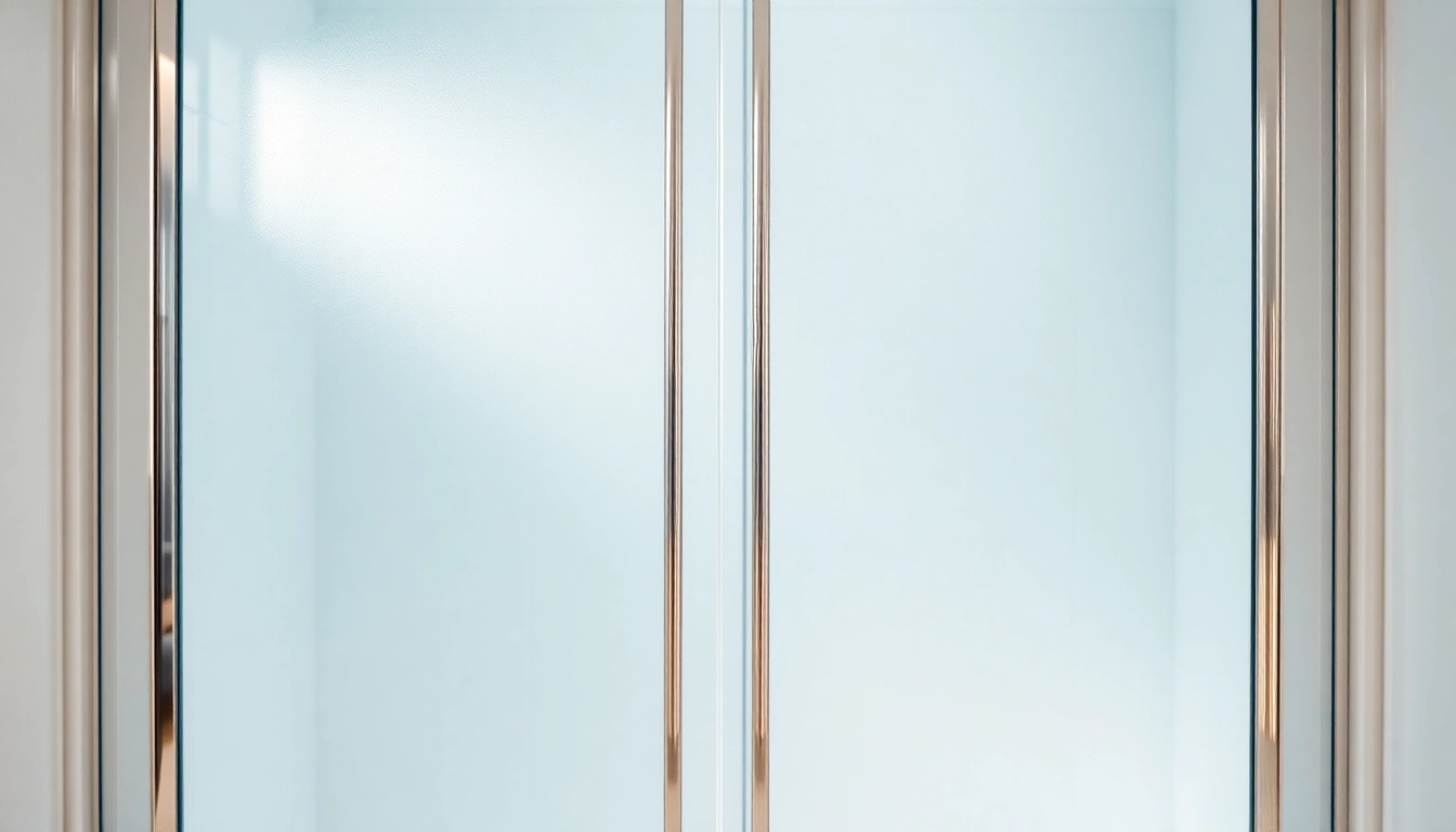 Elegant sliding shower doors enhancing a modern bathroom's aesthetic and functionality.
