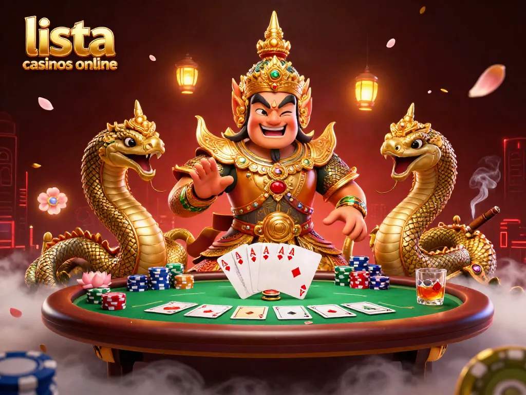 Juega en la mejor lista casinos online con guardianes y elementos de póker en 3D.