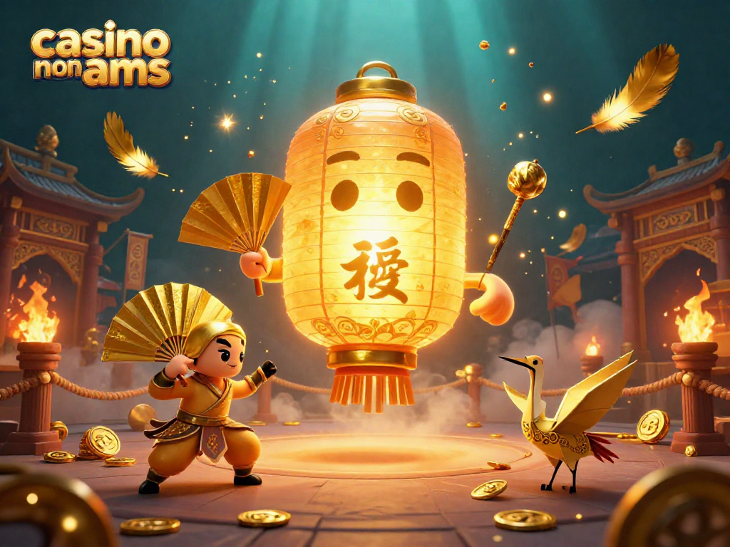 Scopri il mondo del casinò non AAMS con un'illustrazione vivace di giochi e simboli fortunati.