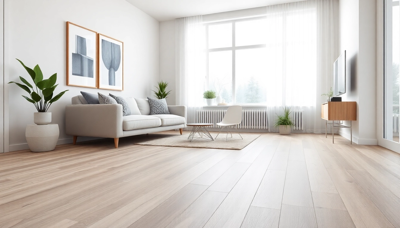 Transform your space with luxury vinyl flooring, enhancing style and comfort in a modern living room.