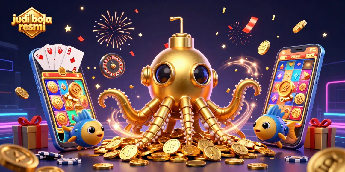 Place bets confidently on judi bola resmi with a dynamic 3D scene showcasing exciting betting elements.