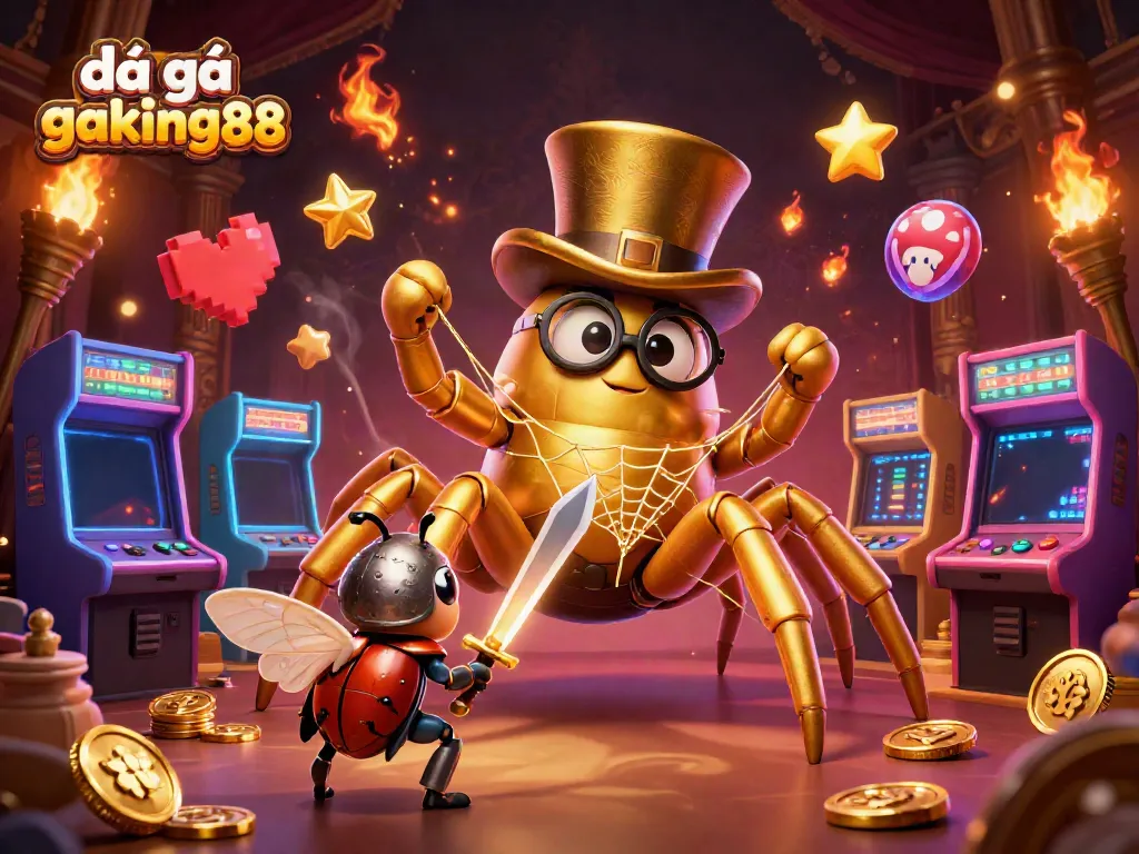 Experience the excitement of đá gà thomo gaking88 with a vibrant cartoon scene full of action!
