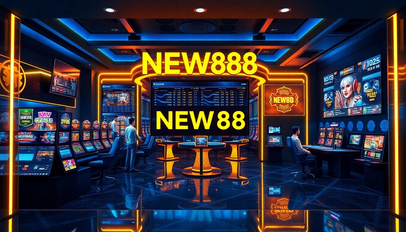 Engaging digital casino experience at new88go.com with vibrant colors and modern gaming options.
