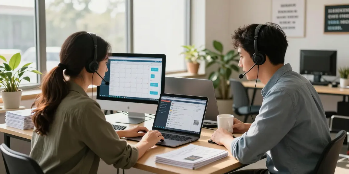 Operators in a home-service business using AI receptionist for small business to manage calls and bookings efficiently.