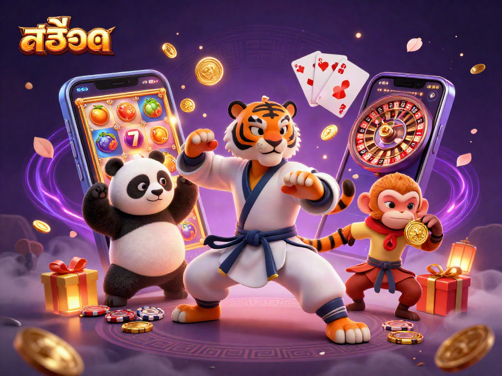 Experience excitement with สล็อต through a kung fu tiger master amid mesmerizing slot elements.