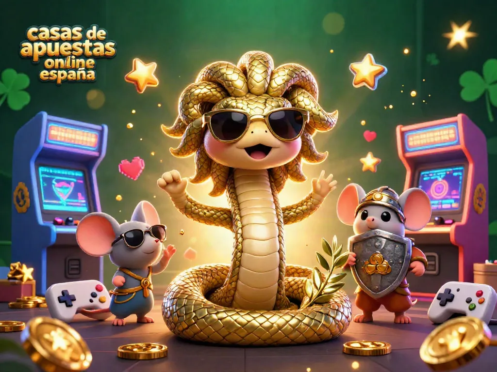 Casas de apuestas online España: Apuesta divertida con Medusa y guerrero en un casino lleno de juegos