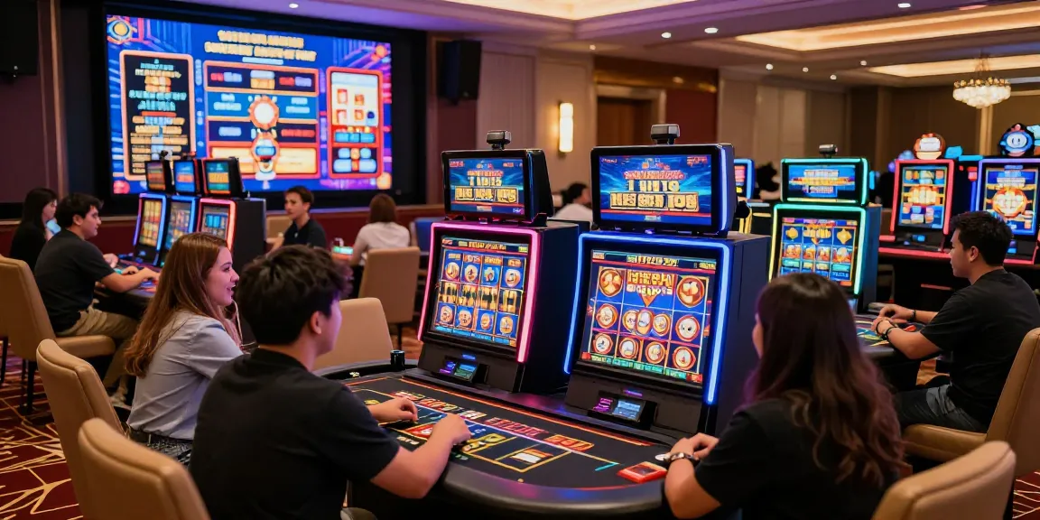 Exciting online gaming experience at situs888 with players engaging in slots and live casino action.