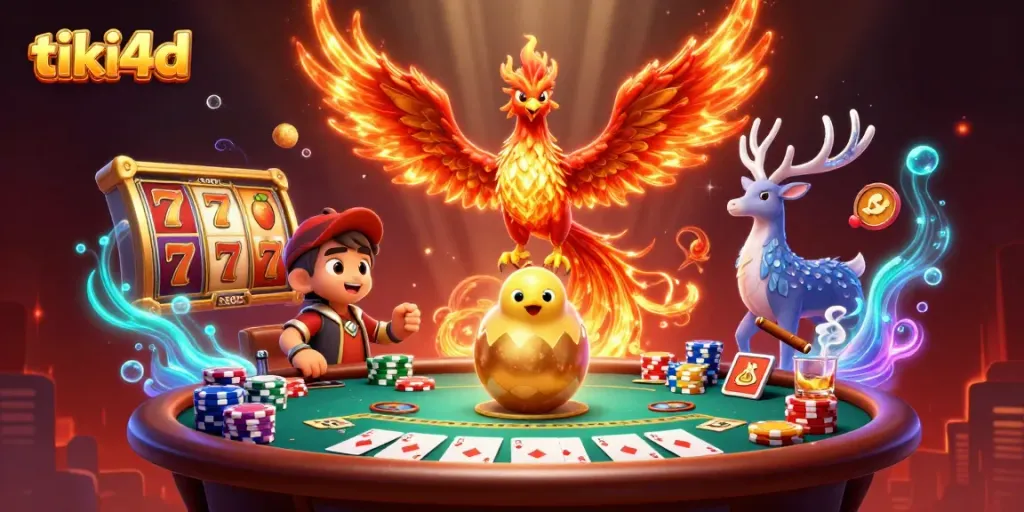 Menangkan jackpot di tiki4d dengan simbol kemenangan yang dinamis dan karakter fantastis!
