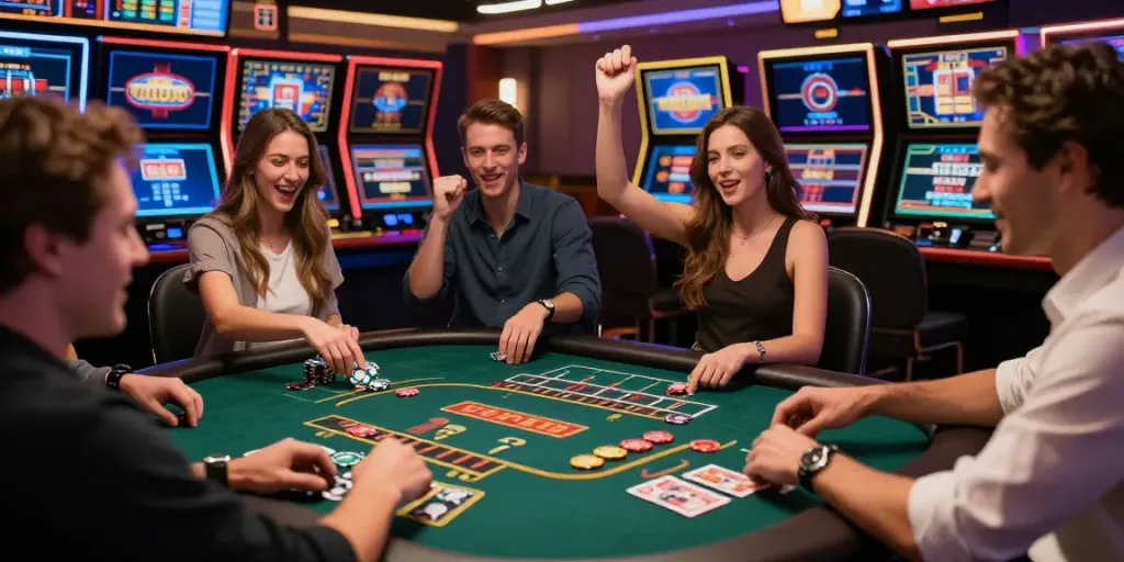 Players enjoying casinos not on gamstop in a vibrant online environment with games and excitement.