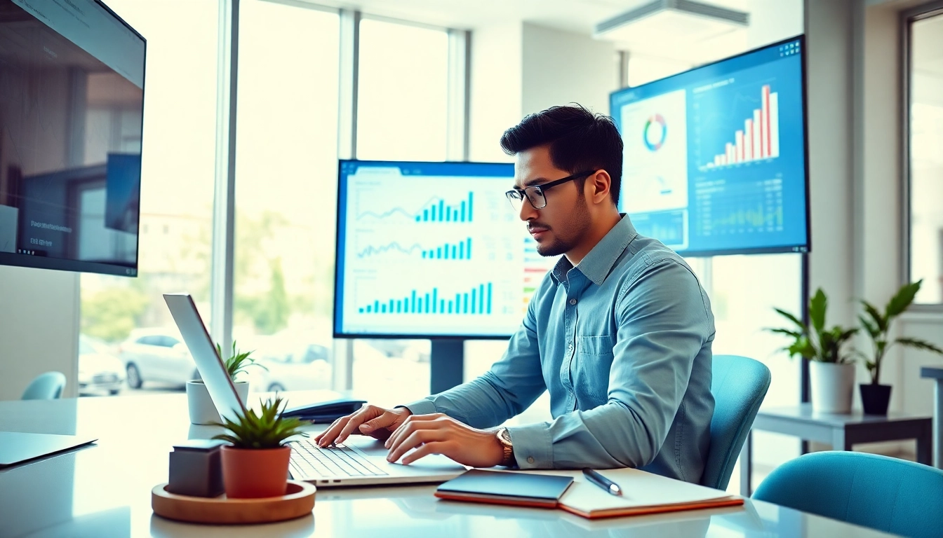 Optimize SEO performance metrics analyzed by a marketing professional in a bright workspace.