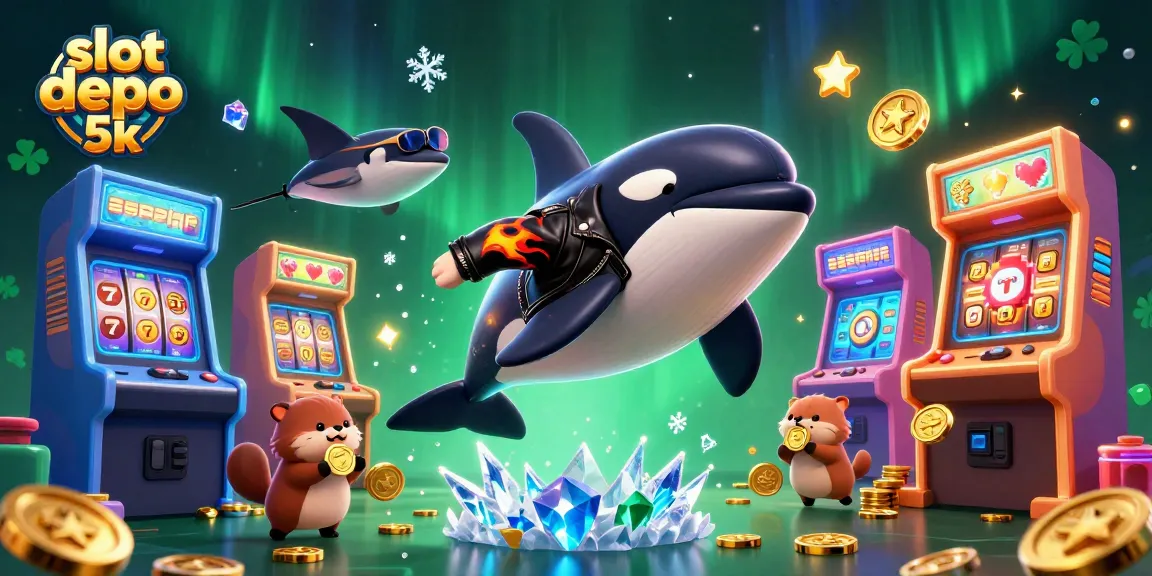 Experience the thrill with slot depo 5k featuring energetic characters and vibrant casino elements.