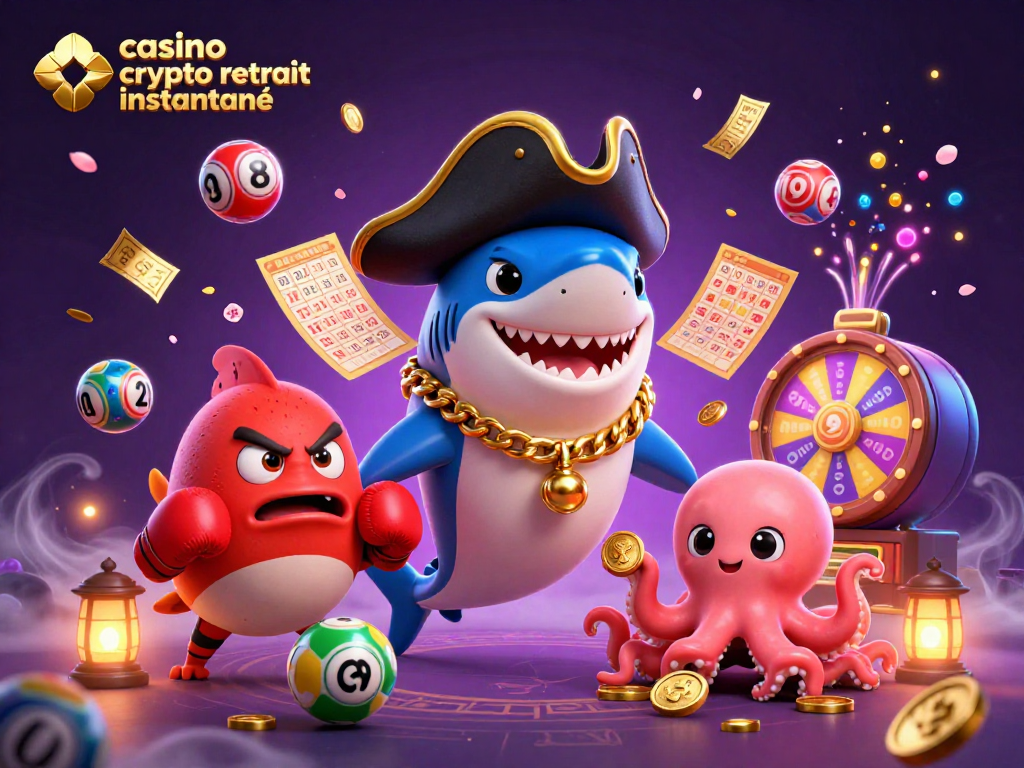 Gagnez rapidement vos gains avec casino crypto retrait instantané dans une scène dynamique de jeux.