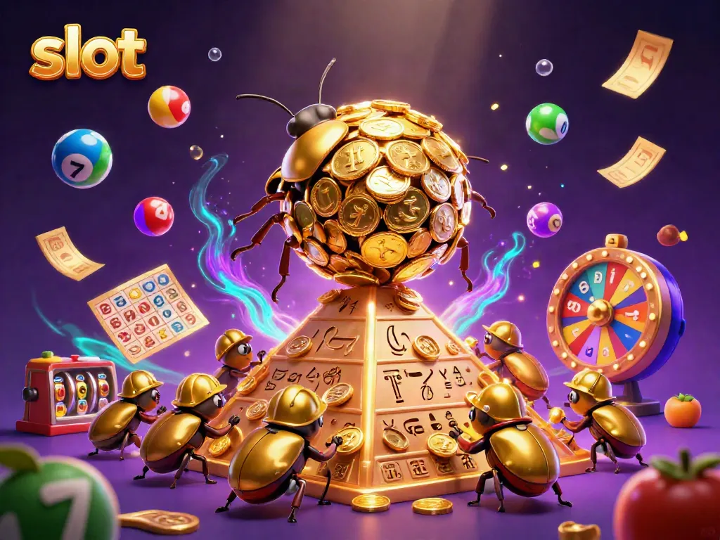 Engaging illustration showcasing a slot theme with colorful symbols and characters in action, emphasizing gaming excitement.