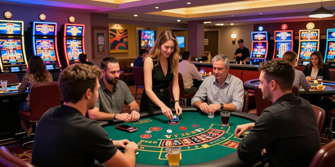New casinos with credit card deposits feature vibrant gaming areas with players enjoying various games.