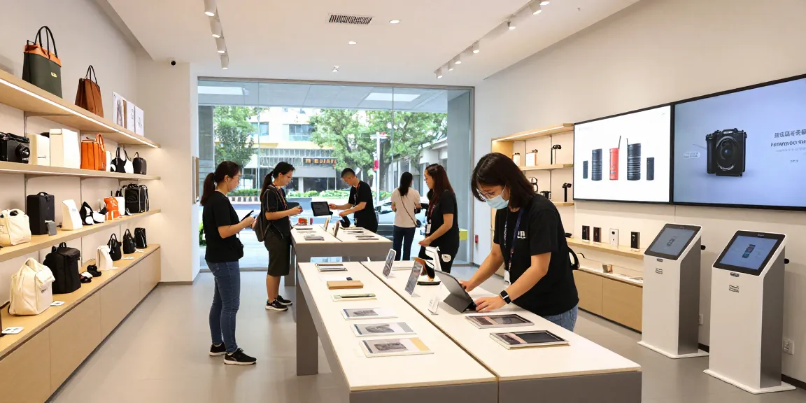 High-quality 레플리카 사이트 products displayed in a modern retail environment, inviting shopping atmosphere.