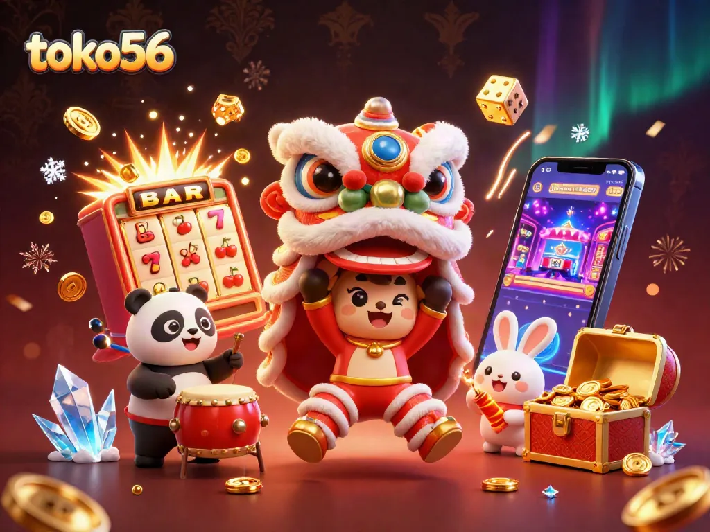 Menangkan jackpot lebih banyak dengan toko56, sambil menikmati keceriaan kostum singa Tahun Baru Cina di kasino!