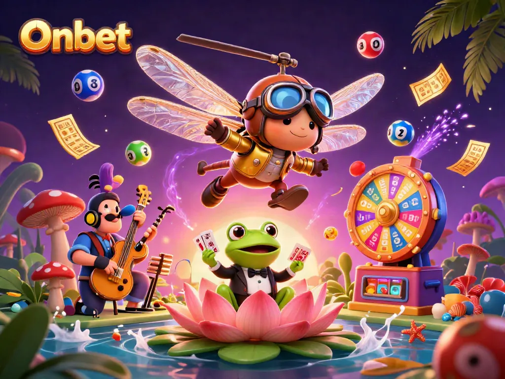 Experience exhilarating gaming at Onbet with a vibrant casino scene filled with action and entertainment.