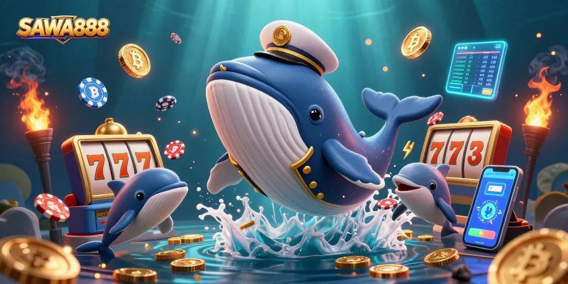 Engage with thrilling slots at SAWA888 as the gigantic whale and friends immerse players in a world of coins and prizes.