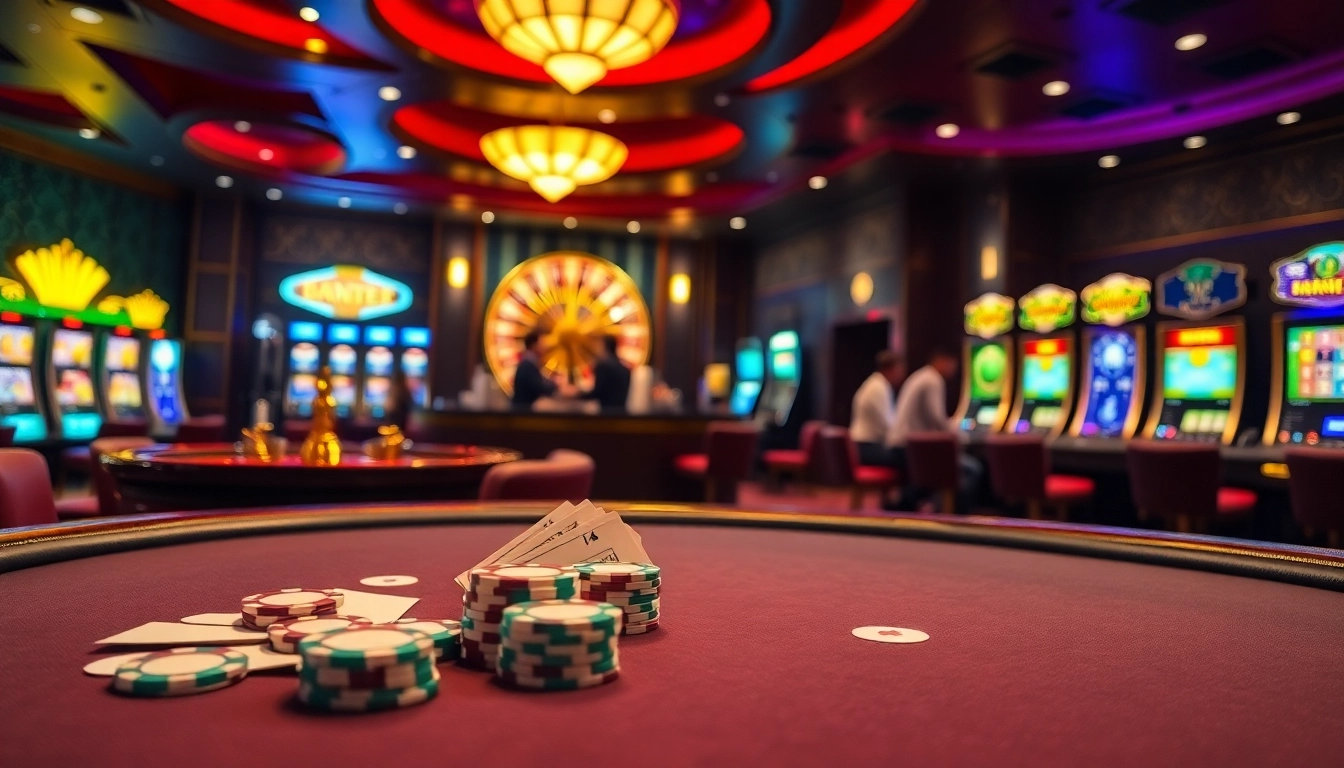 Découvrez l'excitation d'un site de casino en ligne avec des tables de jeu vibrantes et des roues de roulette.