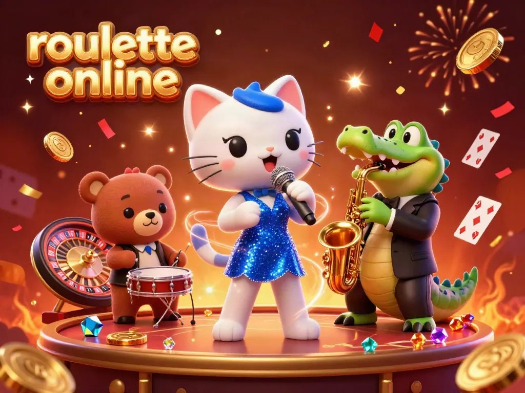 Experience roullete online with engaging characters amidst vibrant casino treasures and dynamic action.