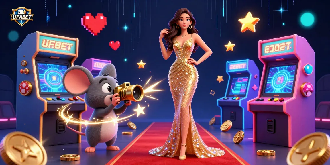 Engage with the stunning 3D illustration of UFABET's vibrant casino atmosphere, featuring unique gaming elements and dynamic visuals.