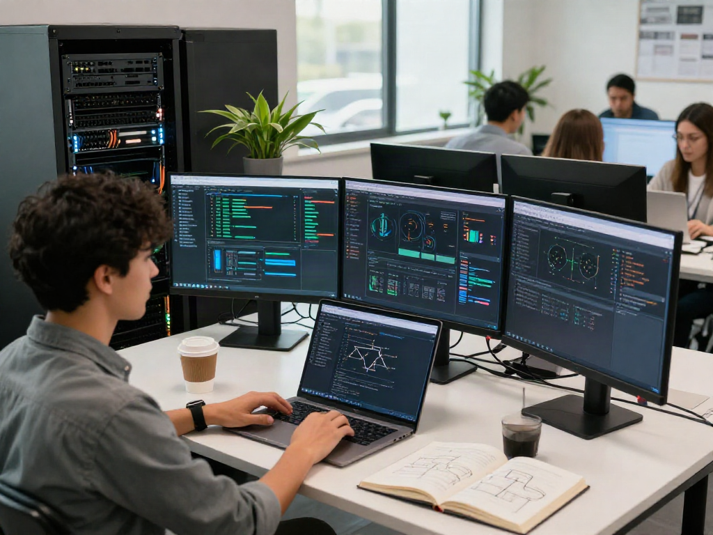 Teknik server PG yang efisien dalam pengaturan modern dengan konfigurasi server sedang ditampilkan.