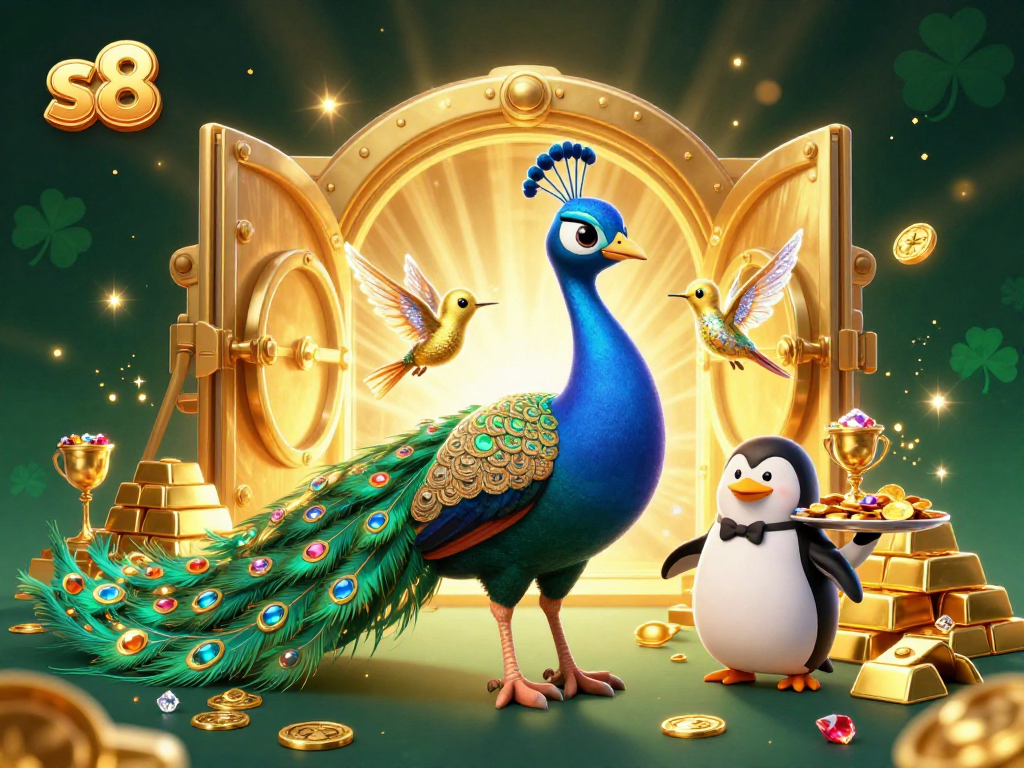 Experience thrilling casino action with s8's vibrant 3D illustration showcasing rich gaming elements.