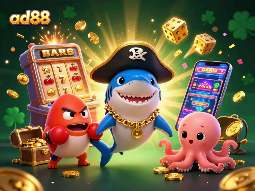 Experience thrilling jackpots at ad88 with colorful characters and dynamic gaming elements bursting with excitement.