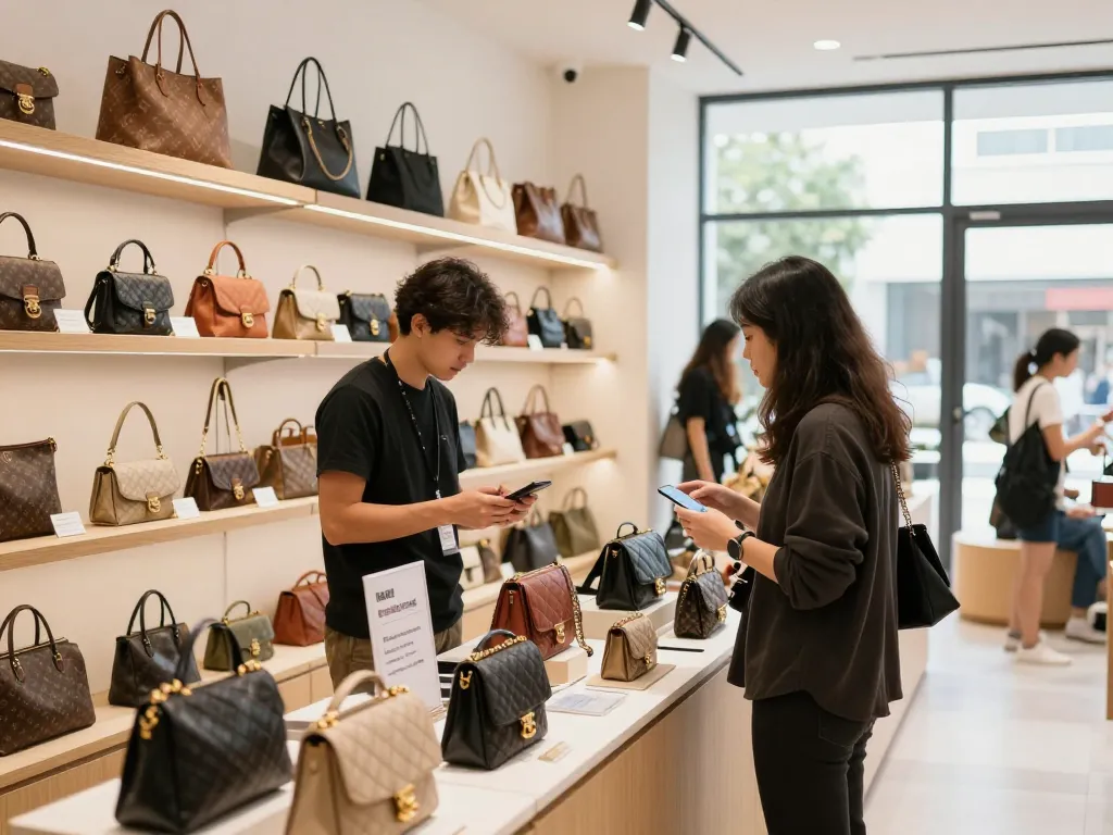 Shopping for high-quality items at a 레플리카 사이트 showcasing trendy products