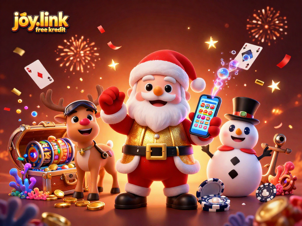 Win big at joy.link free kredit with Santa and friends in a vibrant casino adventure!