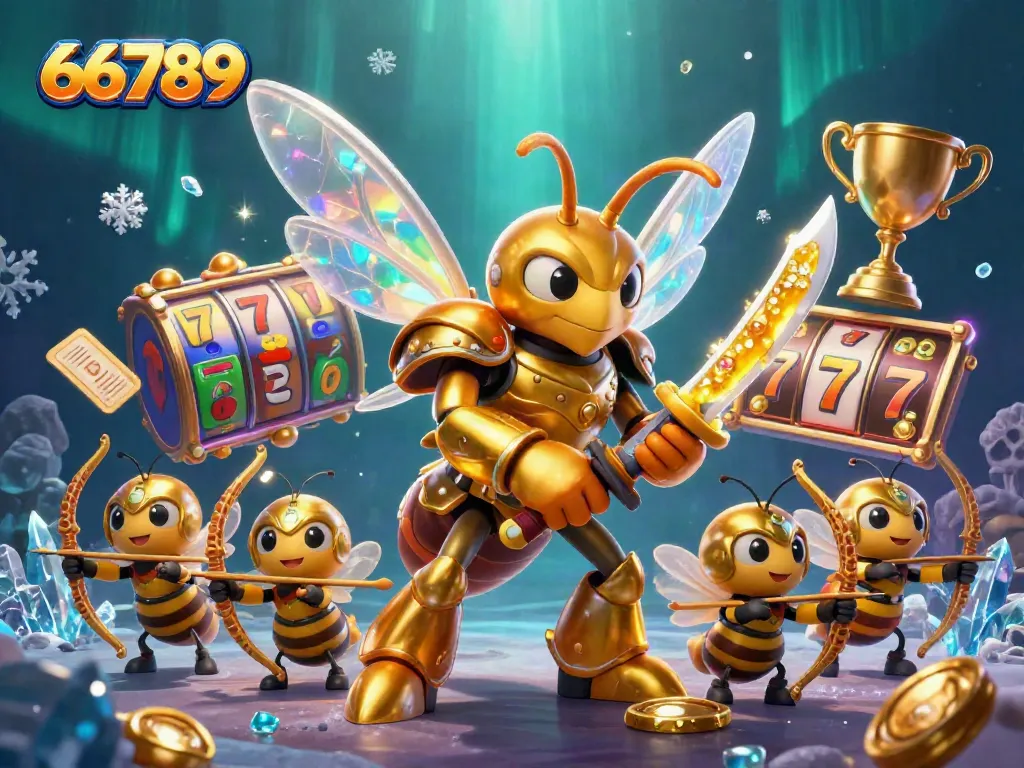 Experience the excitement of 66789 with dynamic slot reels and vibrant characters in action.