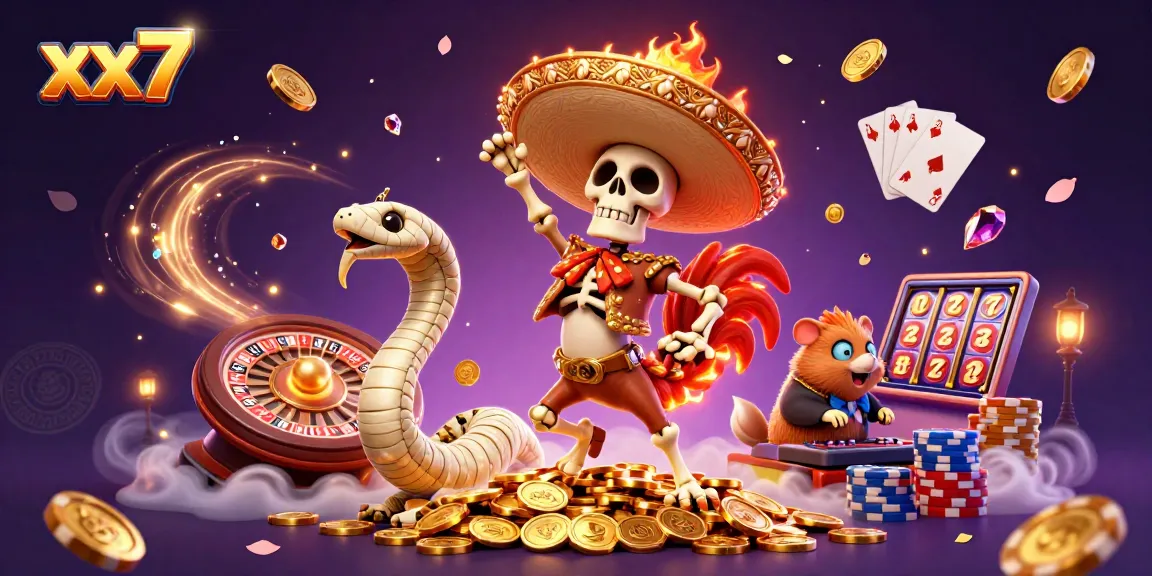 Engage in thrilling gameplay at xx7 with vibrant casino characters and epic action!