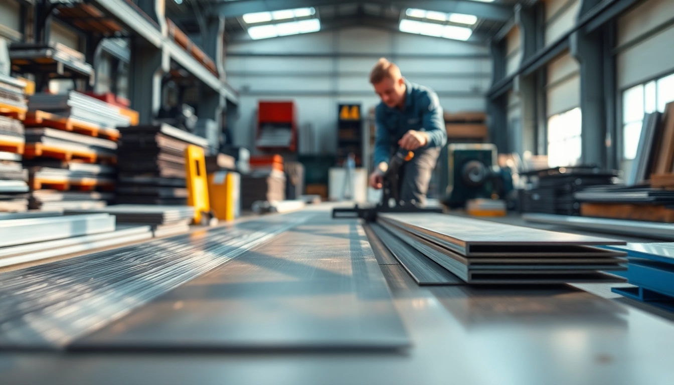 Efficient custom shearing edmonton service showcasing precision metal cutting in a professional workshop.