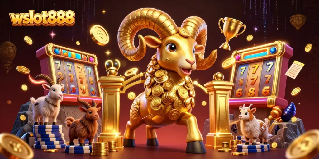 Menangkan permainan slots di wslot888 dengan ram emas dan simbol jackpot yang memukau.