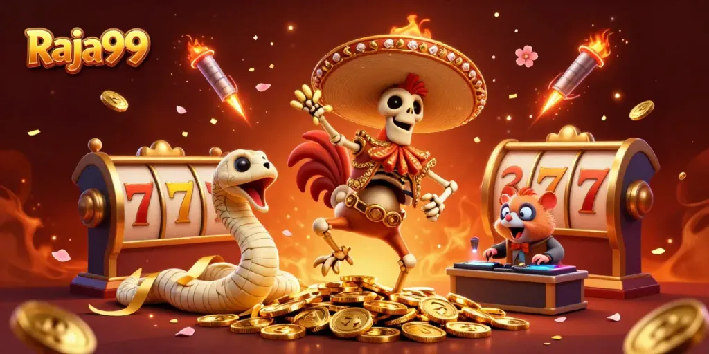 Raja99 hadir dengan keseruan slot menjaga momentum kemenangan dengan karakter kartun yang kaya warna.