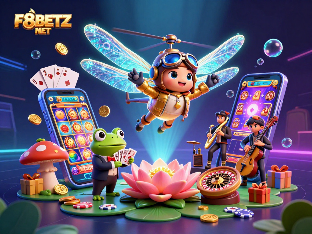 Experience thrilling moments at F8BETZ NET with dynamic casino action and vibrant characters.