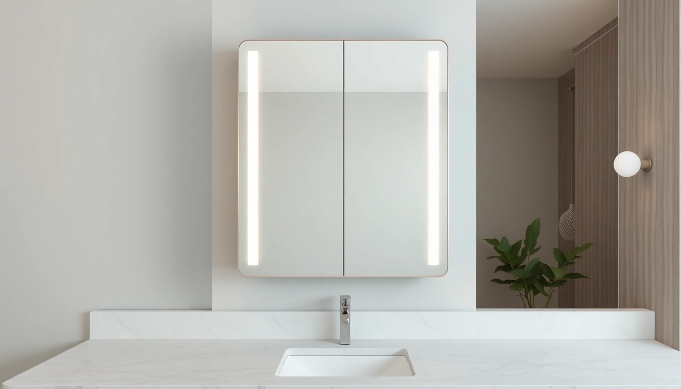 Enhance your space with a mirrored bathroom cabinet with light that illuminates and reflects elegance.