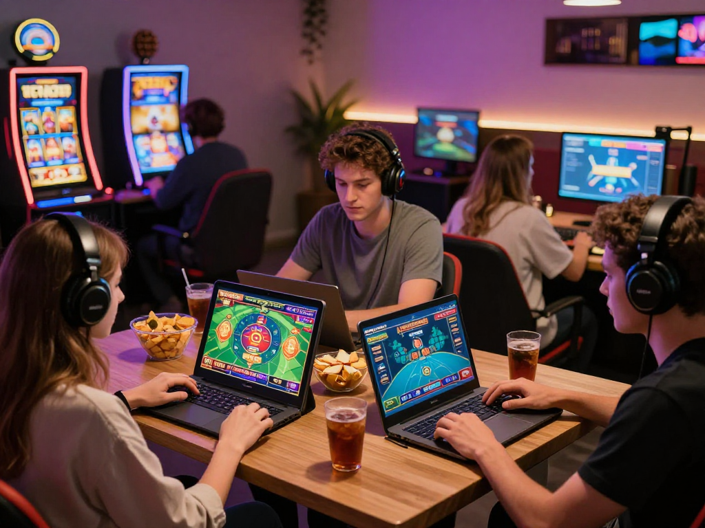 Login Raja328 in an exciting online gaming environment with diverse players enjoying various games.