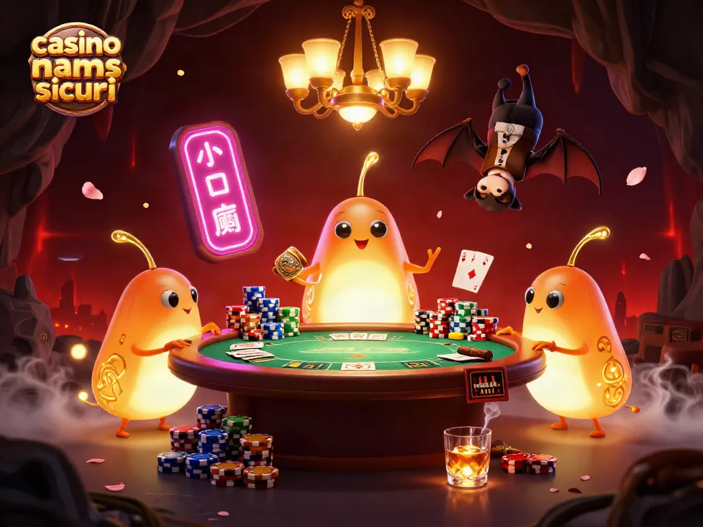 Giochi emozionanti nei casinò non AAMS sicuri con luci brillanti e tavoli da poker