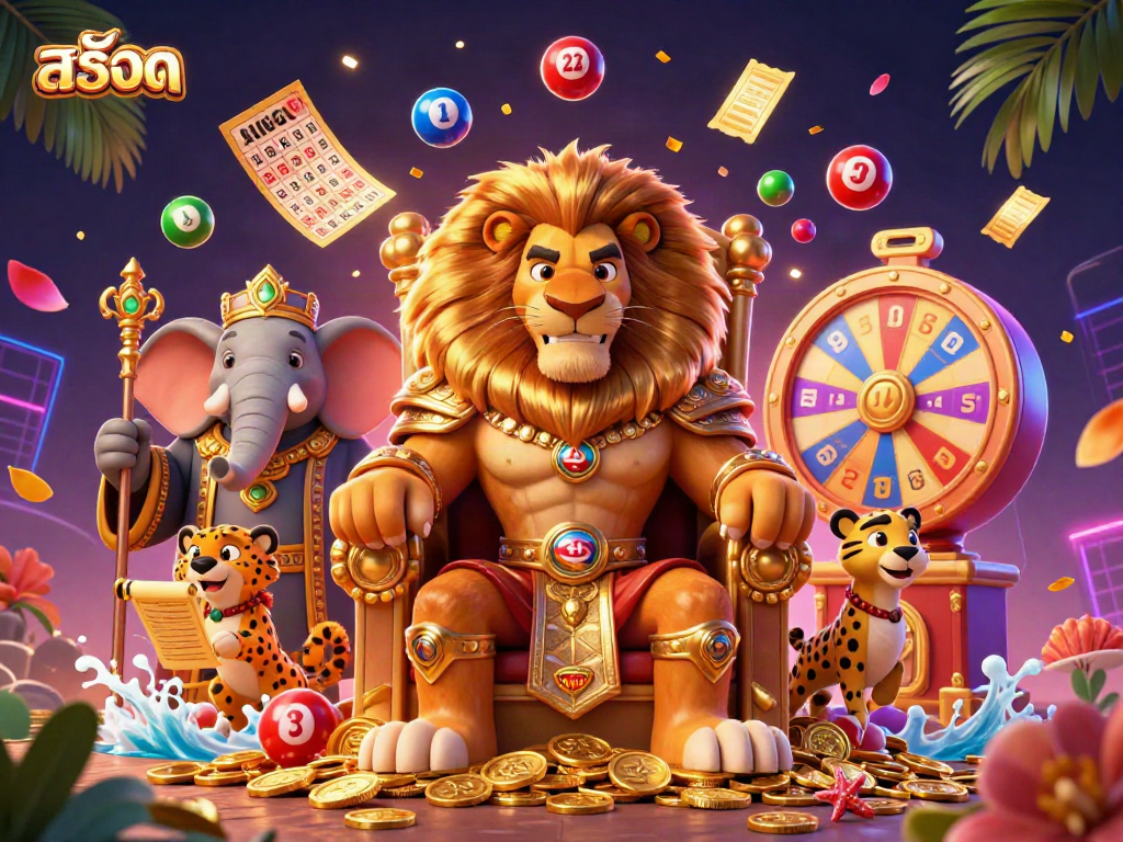 Experience excitement with สล็อต as a lion king, elephant advisor, and cheetah messenger amidst dynamic winning elements.