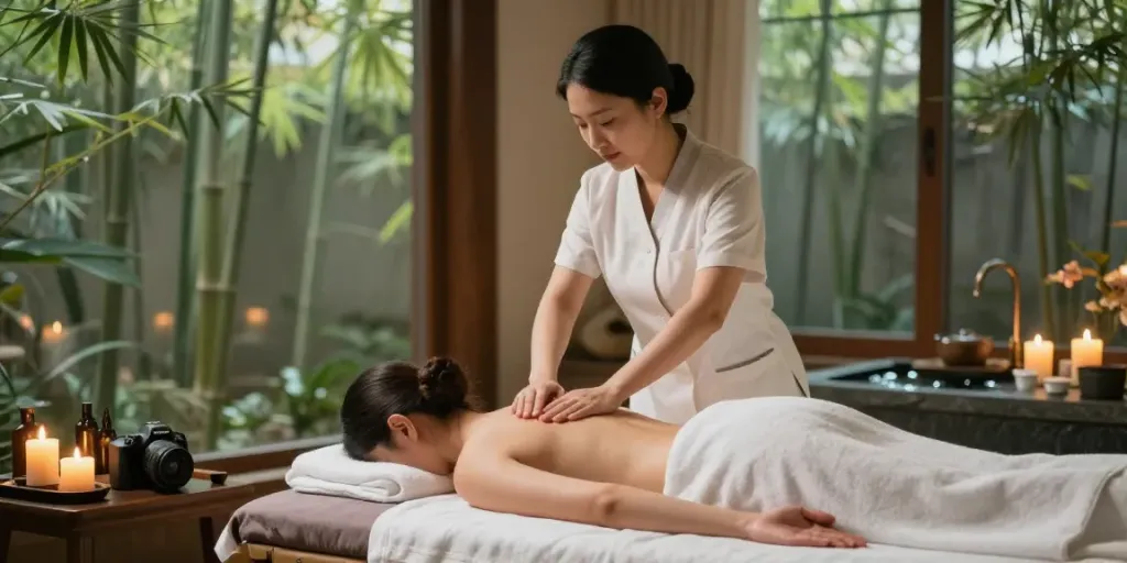 수원토닥이에서의 편안한 마사지 환경을 보여주는 이미지로, 고객에게 진정한 휴식을 제공합니다.