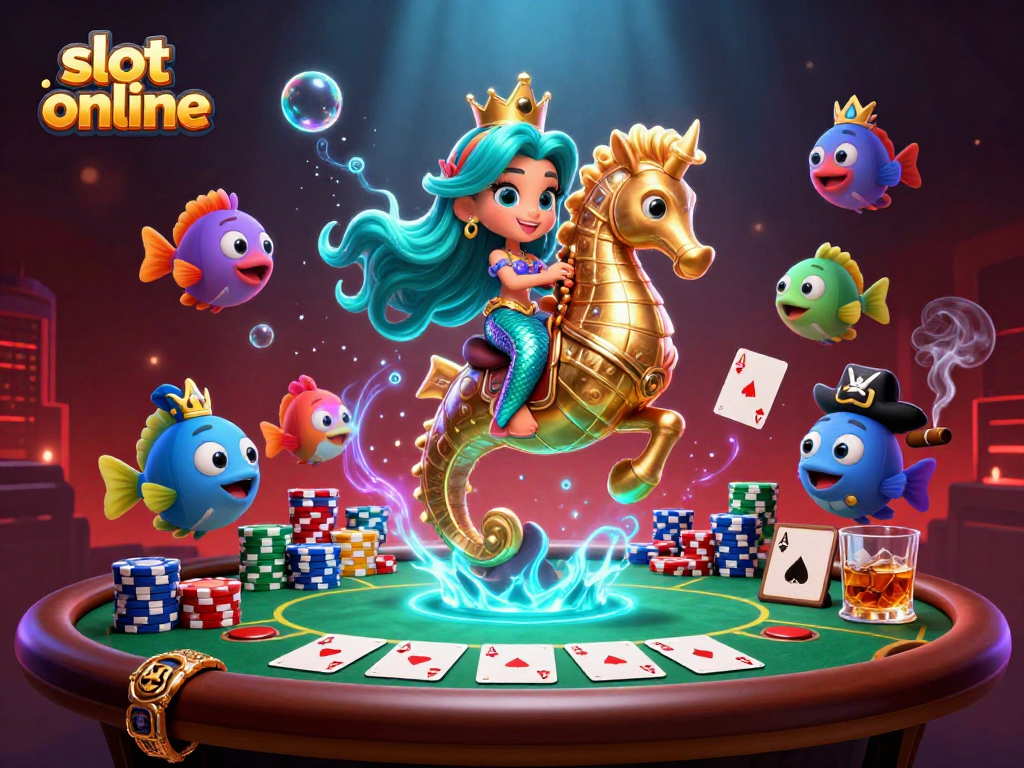 Engage with slot online action in vibrant underwater casino world.